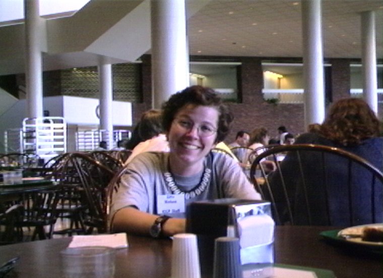 Plyc021.jpg - Wagner College, Staten Island, New York. Gitte, a dane employed by the ICCP, came to visit.