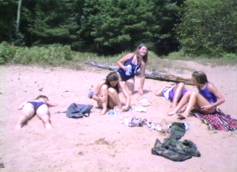 Plyc233.jpg - Canoe trip in the Sylvania Wilderness in Michigan. Enough time to play at the beach.