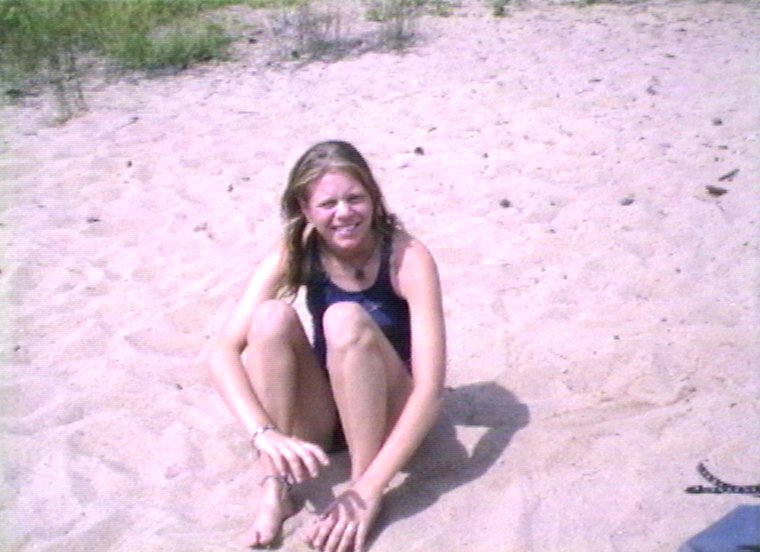 Plyc234.jpg - Canoe trip in the Sylvania Wilderness in Michigan. Enough time to play at the beach. Nicole Dehne.
