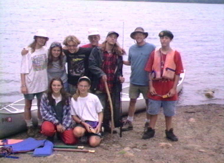 Plyc246.jpg - Canoe trip in the Sylvania Wilderness in Michigan. The entire group.